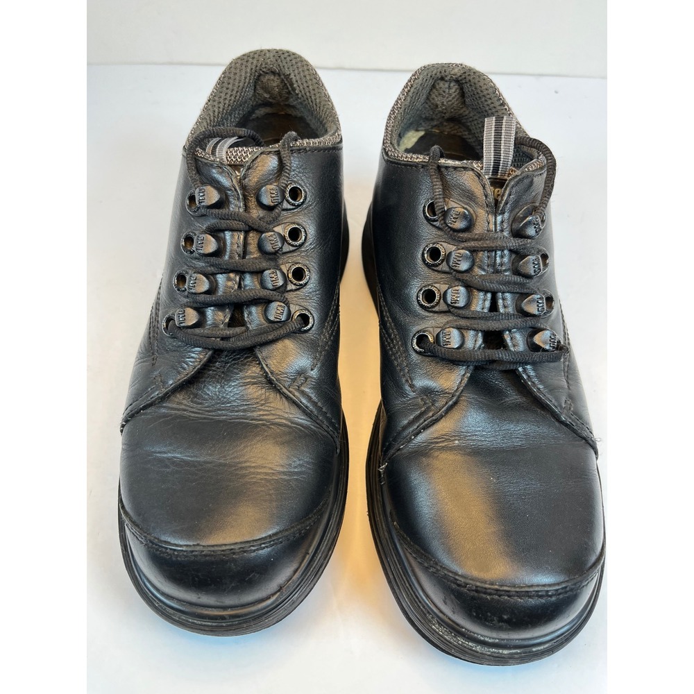 Dr. Martens AW004 Black Leather Industrial Oxford Shoes Mens Size 5 Y2K 90s
